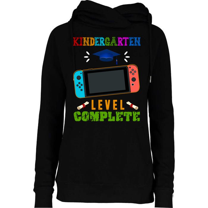 Kindergarten Level Complete Video Game Womens Funnel Neck Pullover Hood