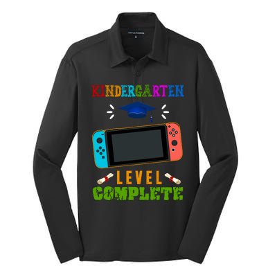 Kindergarten Level Complete Video Game Silk Touch Performance Long Sleeve Polo