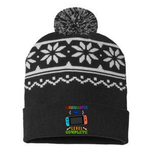 Kindergarten Level Complete Video Game USA-Made Snowflake Beanie