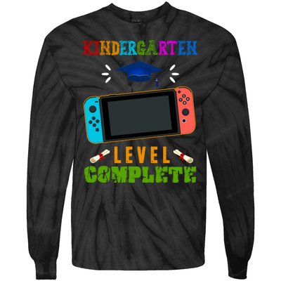 Kindergarten Level Complete Video Game Tie-Dye Long Sleeve Shirt