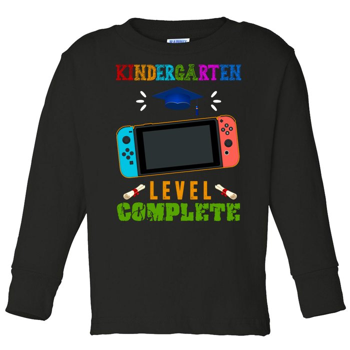 Kindergarten Level Complete Video Game Toddler Long Sleeve Shirt