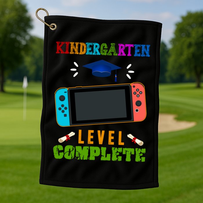 Kindergarten Level Complete Video Game Golf Towel