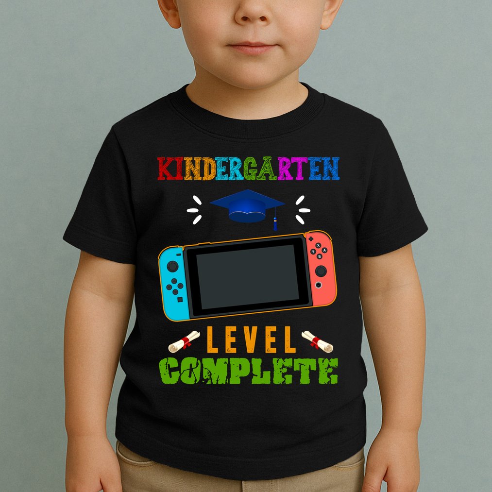 Kindergarten Level Complete Video Game Toddler T-Shirt