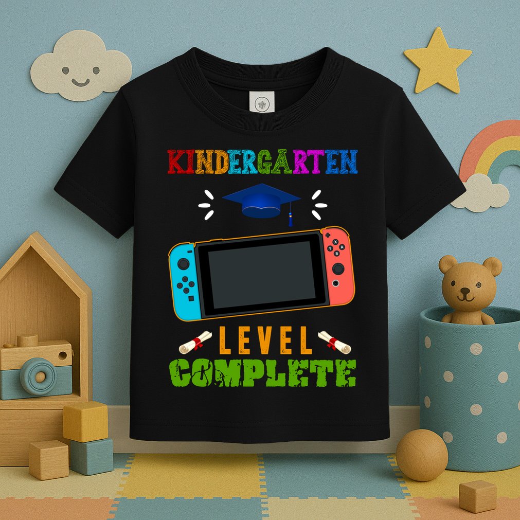 Kindergarten Level Complete Video Game Toddler T-Shirt