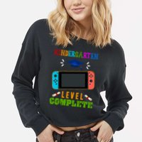 Kindergarten Level Complete Video Game Cropped Pullover Crew