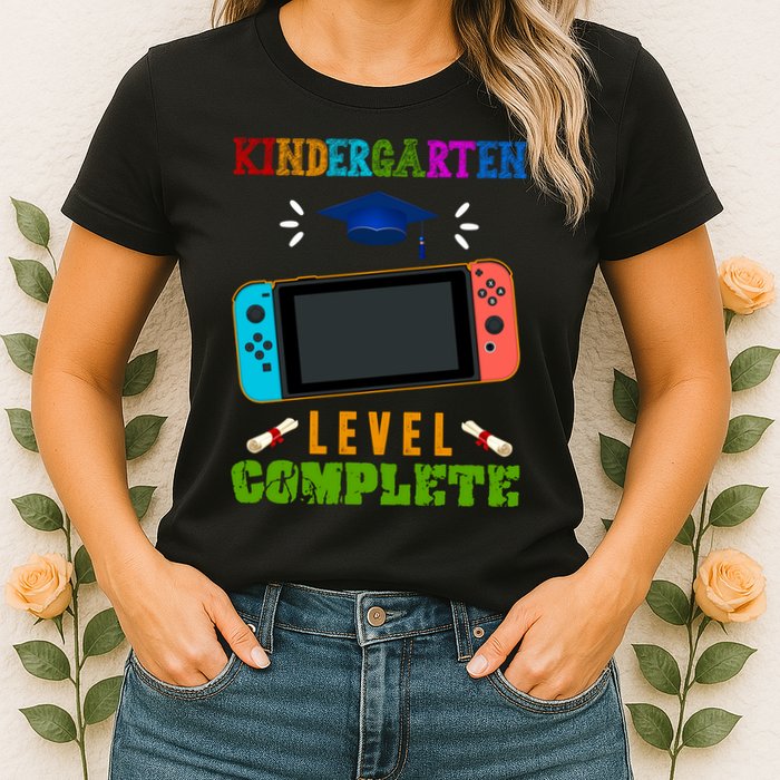 Kindergarten Level Complete Video Game Womens T-Shirt