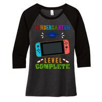 Kindergarten Level Complete Video Game Women's Tri-Blend 3/4-Sleeve Raglan Shirt