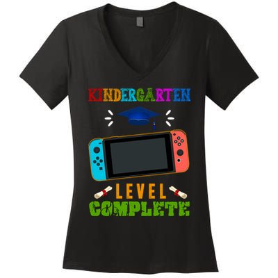 Kindergarten Level Complete Video Game Women's V-Neck T-Shirt