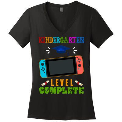 Kindergarten Level Complete Video Game Women's V-Neck T-Shirt