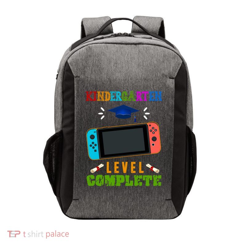 Kindergarten Level Complete Video Game Vector Backpack