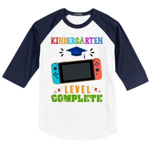 Kindergarten Level Complete Video Game Baseball Sleeve Shirt