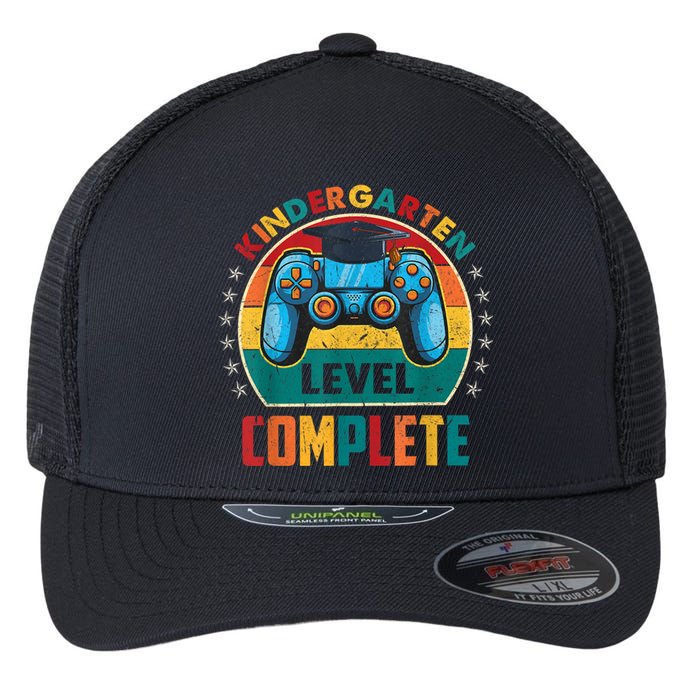 Kindergarten Level Complete Graduation Class Gamer Boy Flexfit Unipanel Trucker Cap