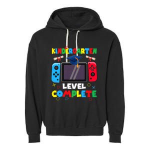 Kindergarten Level Complete Graduation Class 2024 Gamer Garment-Dyed Fleece Hoodie