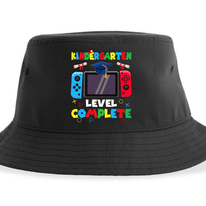 Kindergarten Level Complete Graduation Class 2024 Gamer Sustainable Bucket Hat