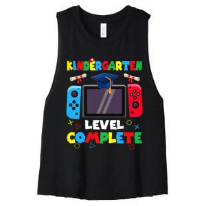 Kindergarten Level Complete Graduation Class 2024 Gamer Women's Racerback Cropped Tank