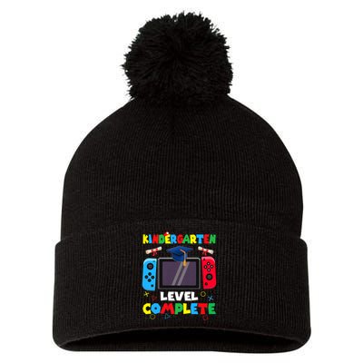 Kindergarten Level Complete Graduation Class 2024 Gamer Pom Pom 12in Knit Beanie