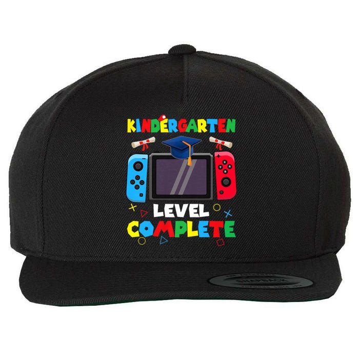 Kindergarten Level Complete Graduation Class 2024 Gamer Wool Snapback Cap