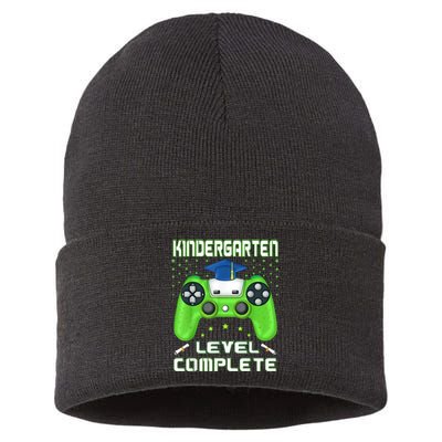 Kindergarten Level Complete Graduation Class Gamer Sustainable Knit Beanie