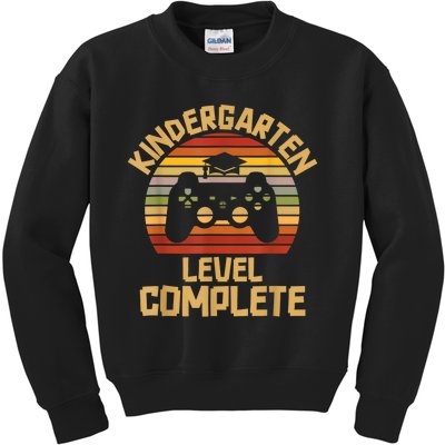 Kindergarten Level Complete Graduation Class Gamer Kids Sweatshirt