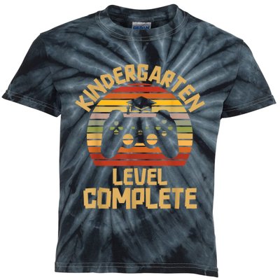 Kindergarten Level Complete Graduation Class Gamer Kids Tie-Dye T-Shirt