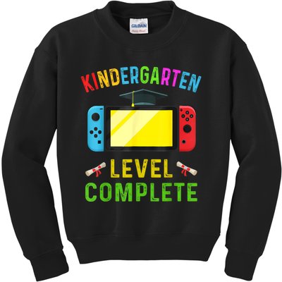 Kindergarten Level Complete Graduation Class Gamer Kids Sweatshirt