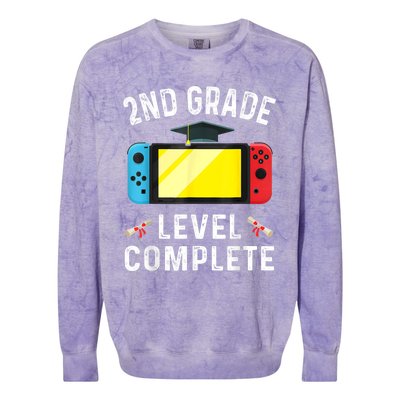 Kindergarten Level Complete Graduation Class Gamer Colorblast Crewneck Sweatshirt