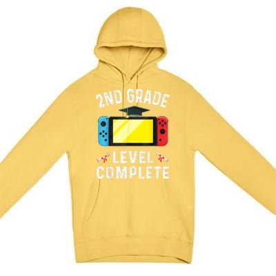 Kindergarten Level Complete Graduation Class Gamer Premium Pullover Hoodie