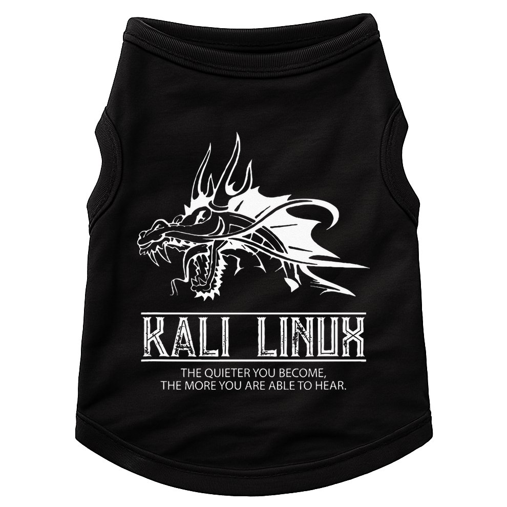 Kali Linux Dragon & Tagline Doggie Tank