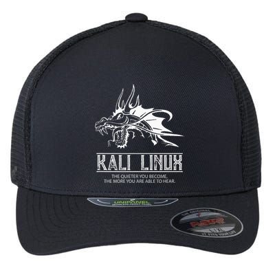 Kali Linux Dragon & Tagline Flexfit Unipanel Trucker Cap