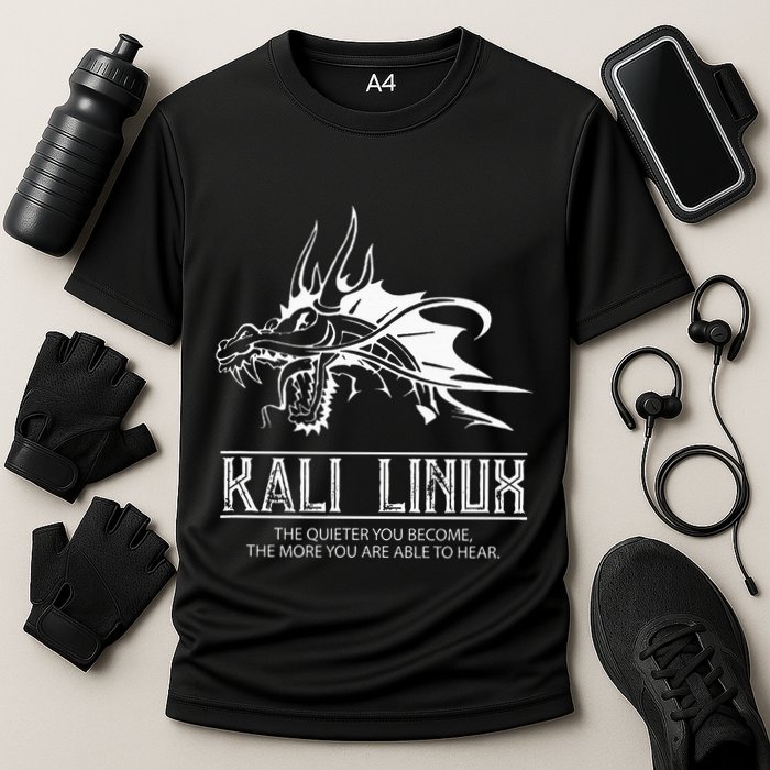 Kali Linux Dragon & Tagline Performance Shirt