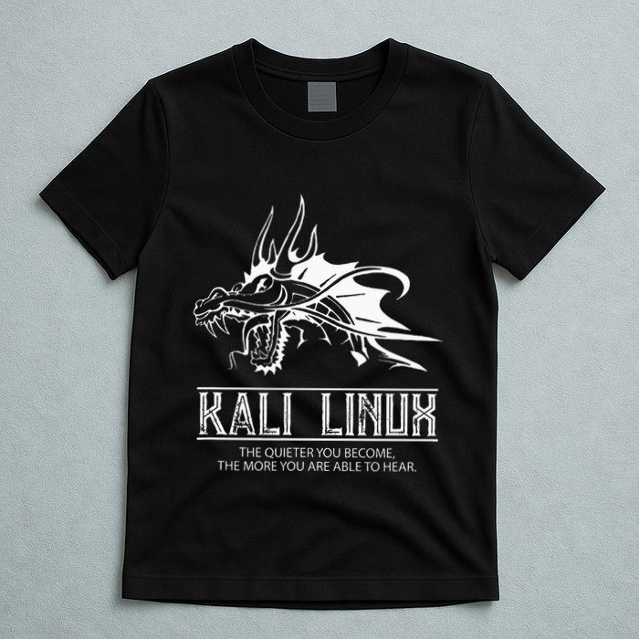 Kali Linux Dragon & Tagline T-Shirt