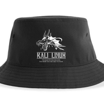 Kali Linux Dragon & Tagline Sustainable Bucket Hat