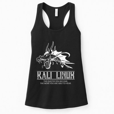Kali Linux Dragon & Tagline Womens Tank Top