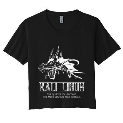 Kali Linux Dragon & Tagline Crop Top