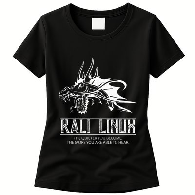 Kali Linux Dragon & Tagline Womens T-Shirt