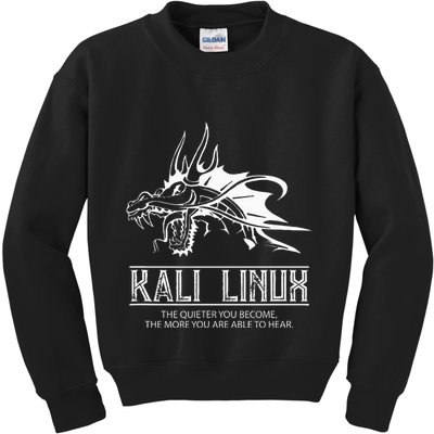 Kali Linux Dragon & Tagline Kids Sweatshirt