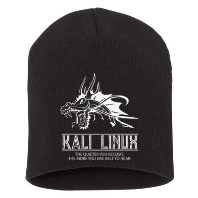 Kali Linux Dragon & Tagline Short Acrylic Beanie