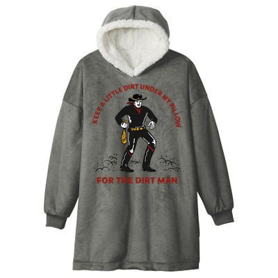 Keep Little Dirt Under My Pillow For The Dirt Man Raglan Baseball Hooded Wearable Blanket