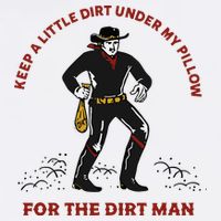 Keep Little Dirt Under My Pillow For The Dirt Man Raglan Baseball Garment-Dyed Sweatshirt