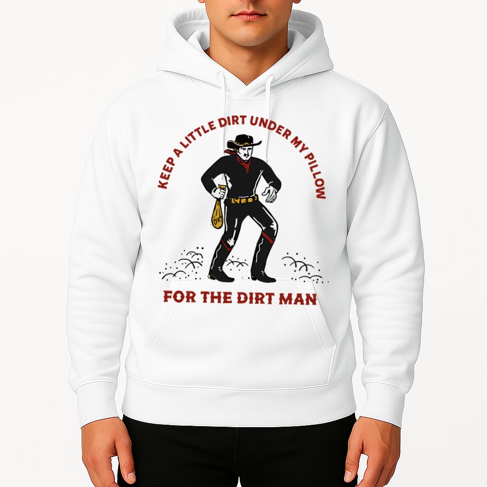 Keep Little Dirt Under My Pillow For The Dirt Man Raglan Baseball Hoodie