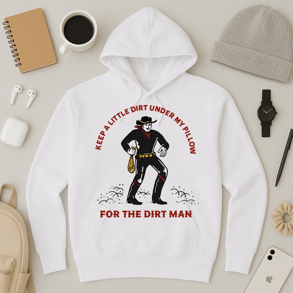 Keep Little Dirt Under My Pillow For The Dirt Man Raglan Baseball Hoodie