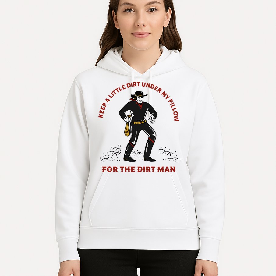 Keep Little Dirt Under My Pillow For The Dirt Man Raglan Baseball Hoodie