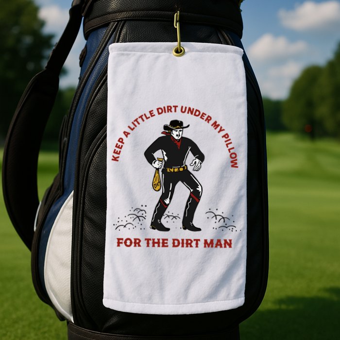 Keep Little Dirt Under My Pillow For The Dirt Man Raglan Baseball Golf Towel