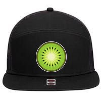 Kiwi Lazy DIY Halloween Costume Funny Tropical Sliced Fruit 7 Panel Mesh Trucker Snapback Hat