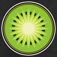 Kiwi Lazy DIY Halloween Costume Funny Tropical Sliced Fruit 7 Panel Mesh Trucker Snapback Hat