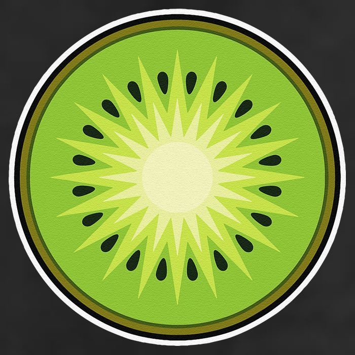 Kiwi Lazy DIY Halloween Costume Funny Tropical Sliced Fruit 7 Panel Mesh Trucker Snapback Hat