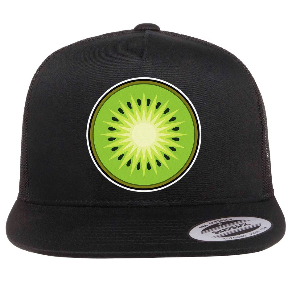 Kiwi Lazy DIY Halloween Costume Funny Tropical Sliced Fruit Flat Bill Trucker Hat