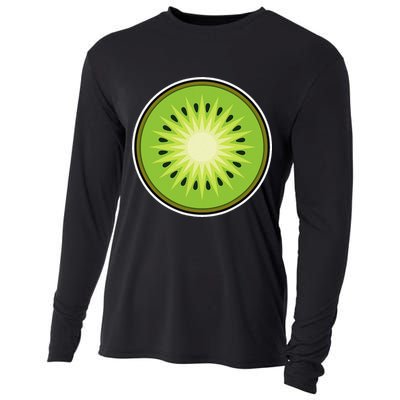 Kiwi Lazy DIY Halloween Costume Funny Tropical Sliced Fruit Cooling Performance Long Sleeve Crew