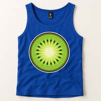 Kiwi Lazy DIY Halloween Costume Funny Tropical Sliced Fruit Tank Top