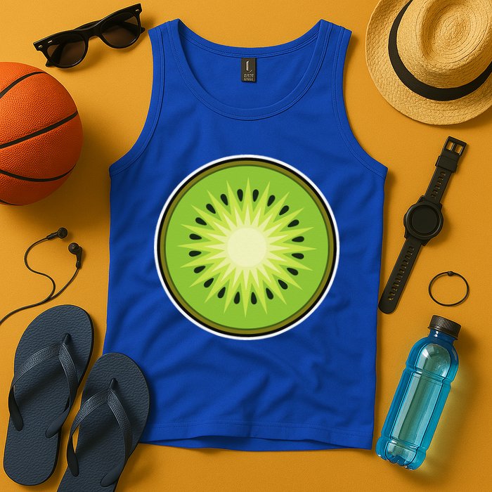Kiwi Lazy DIY Halloween Costume Funny Tropical Sliced Fruit Tank Top
